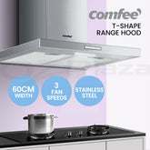 Comfee 600mm Rangehood 60cm Range Hood LED Light